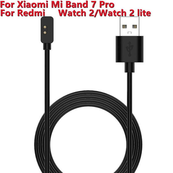 Magnetisk Oplader til Xiaomi Mi Band 7 Pro/Redmi Watch 2/Redmi Watch 2 Lite 55cm 100cm Smart 100cm