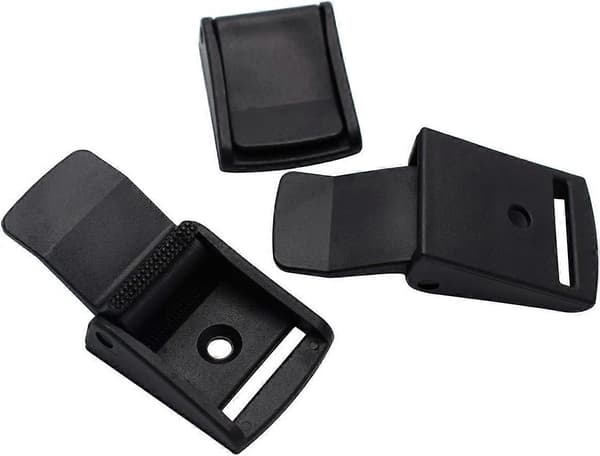 10-pakning kamspenne 25 mm webbing spenne Toggle Clip Plast Justerbare spenner for Molle Tactical Backpack