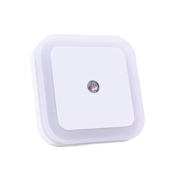 Plug-in vægnatlampe, natlamper, LED automatisk induktionskontrollampe White
