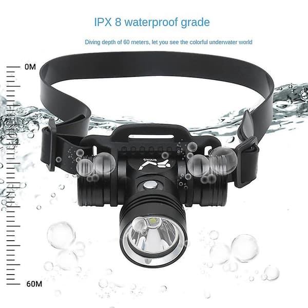 Dykkelamper undervandsfotograferingslamper dykning 60 meter