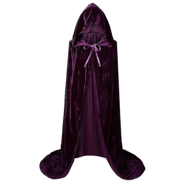 Sanderson Sisters Cape Mary Sarah Winifred Kostyme Jul Voksne Barn Middelalderkappe Purple1 XL 140*160cm *