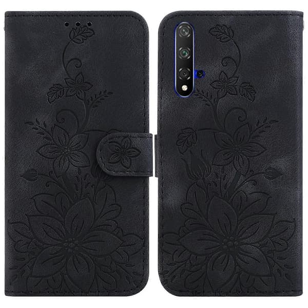 Läderfodral för Huawei nova 5T / Honor 20 Black