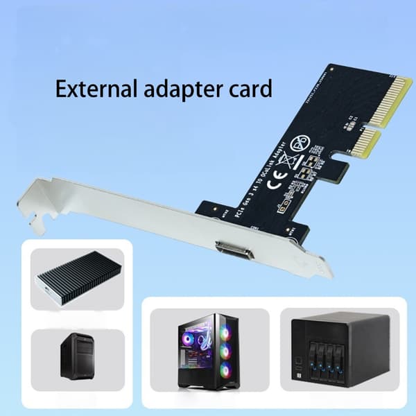 PCIe4.0 4X Ekstern Omformer Forbedrer Varmestyring SFF8612 Serverbruk