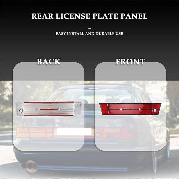 Bil bagnummerplade panelbeslag ramme bagnummerramme til 5-SERIE E34 M5 525I Red