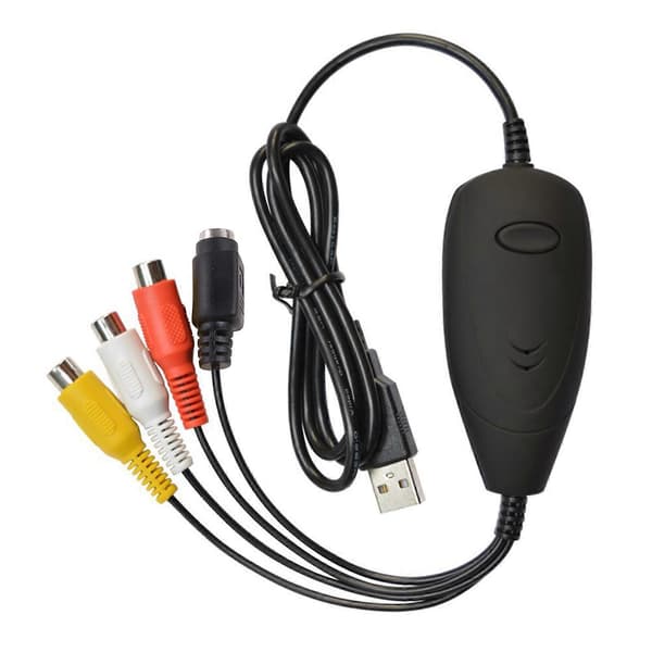 Ezcap172 USB Video Grabber Capture Converter Adapter VHS Videobåndoptager DVD-videokamera til Windows 10-system