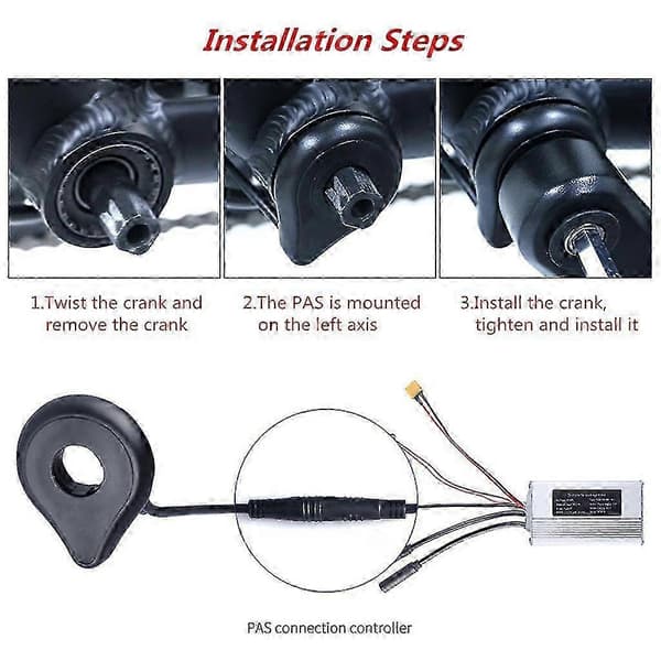 E-sykkel Pedalassistent Sensor PAS System for Elektriske Sykler Sykkeldel A
