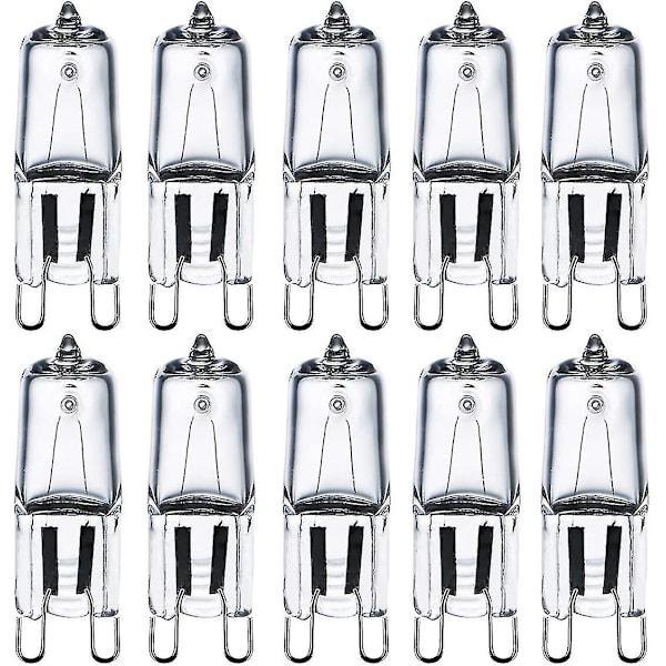 G9 Halogenpærer 28w (29w) 230v 2800k Varmt Hvidt Dæmpbar, G9 Kapselpærer Til Lysekroner, Vægsconces, Bordlamper, Pakke Med 10