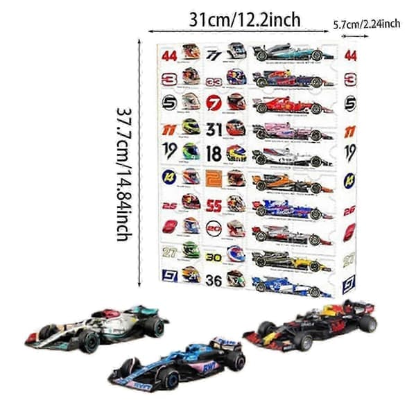 Adventskalender 2025 - Racing Machine Blind Box, racerbilsmodell for barn, julegave