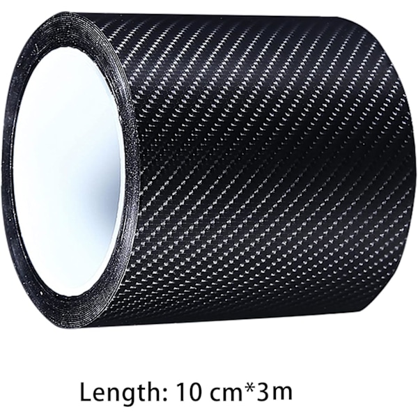 Auton ovien kynnyslistan suojakalvo, 10cm*3m hiilikuituinen kynnyslistan suoja, peite