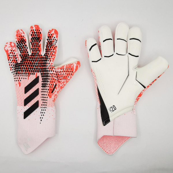 Professionella Vattentäta Silikonhandskar med Halkskydd i Latex för Vuxna och Barn - Fotbollsmålvaktshandskar #1 pink and white 7