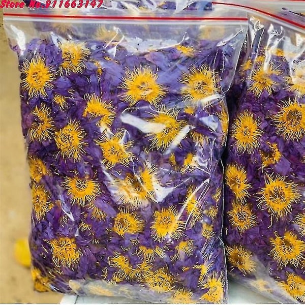 Top 5a Blue Lotus -kuivatut kukat pussityynyn täyttöön Natural Nymphaea Bulkki kynttilän häät suitsukkeita varten kodin tuoksujen valmistukseen