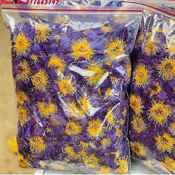 Topp 5A Blå Lotus Tørkede Blomster For Sachet Putefyll Naturlig Nymphaea Bulk For Lys Bryllup Røkelse Hjemmeduftproduksjon