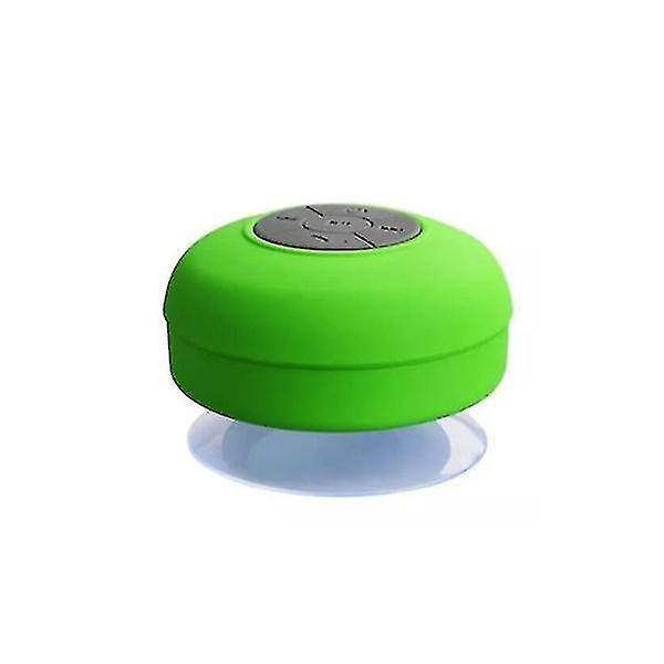 Portabel Vattentät Bluetooth-högtalare Trådlösa Handsfree Högtalare för Duschar Badrum Strand Green