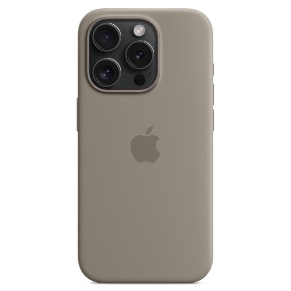 [LCS] Deksel til iPhone 15 Pro Max, silikon, magnetisk telefondeksel, kompatibelt med MagSafe, grå Grey iPhone 15 Pro Max