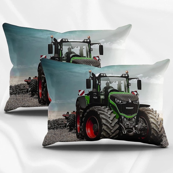 Traktor Täcke Set 2/3 Delar Pojkar Traktor Sängkläder Set Med Kuddfodral 50x75 Cm För Barn Barn Tonåringar 140x210cm