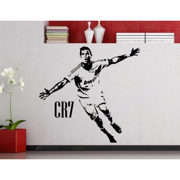 Ronaldo Fotbollsstjärna Väggdekaler Rum Dekoration 63x65cm