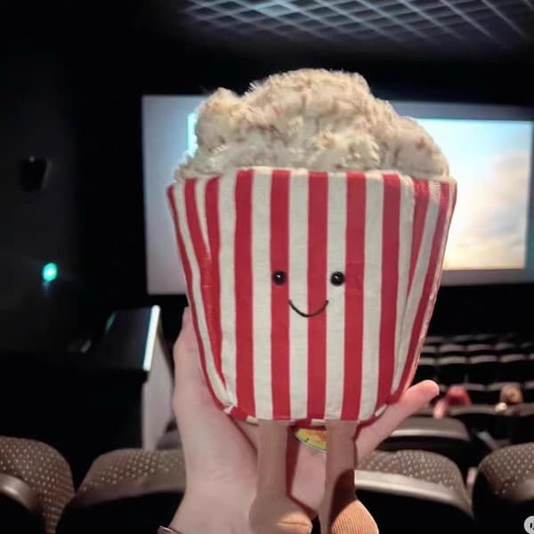Yndig 19CM JELLYCAT Amuseable Popcorn Plyslegetøj - Perfekt til børn og samlere, blød