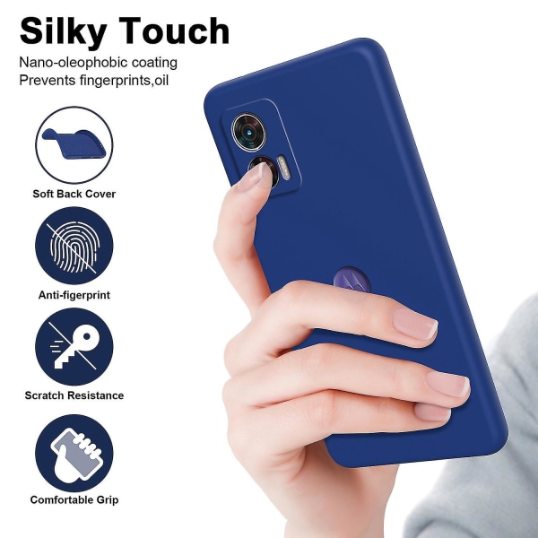 For Motorola Edge 30 Neo 5g Tpu-deksel Myk fôr 2,2 mm støtsikkert telefondeksel Blue