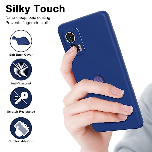 TPU-fodral för Motorola Edge 30 Neo 5G med mjuk foder, 2,2 mm stötskyddande telefonfodral Blue