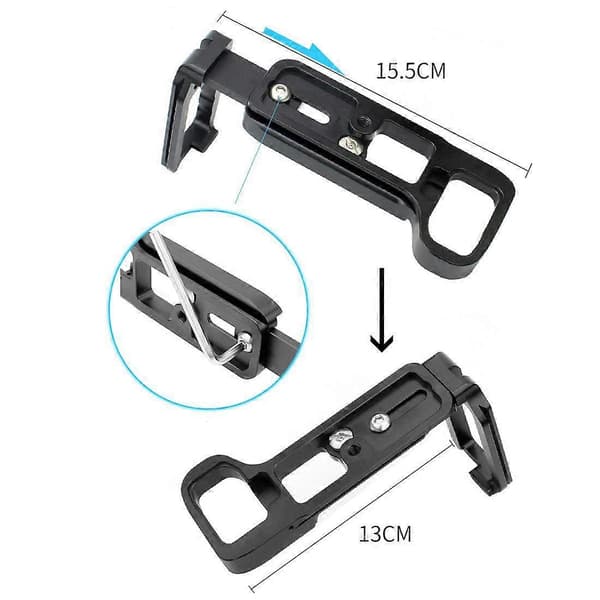 Quick Release L-plade/beslagsholder håndgreb til Sony A7III / A7RIII / A9 Quick Release bundplade black
