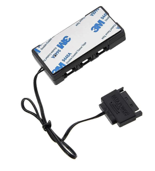 Corsair 6-ports RGB LED blæserhub til Corsair Lightning Node Pro Commander Crystal