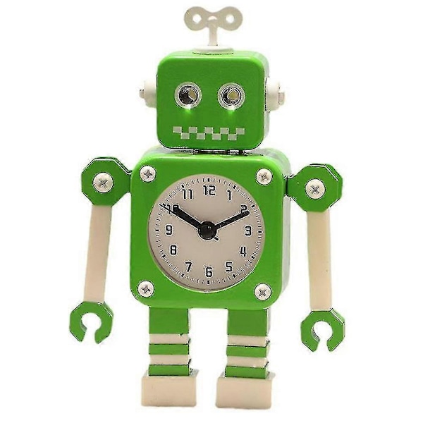 Väckarklocka för barn, robotväckarklocka barn analog väckarklocka White