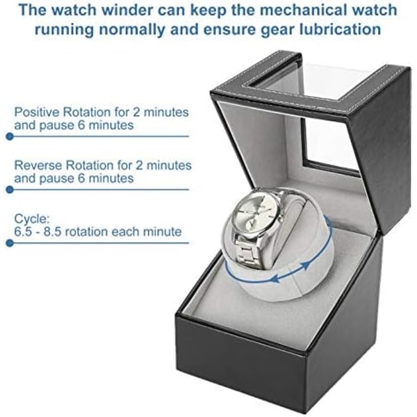 Automatic Watch Winder, Dustproof Watch Winder Box, Single Automatic Me