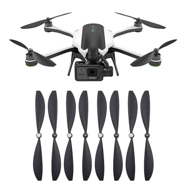 Gopro Karma Drone Tilbehør Dele - 4 par Sorte Holdbare Propeller Blade Vinger