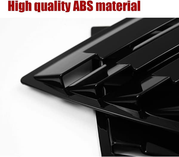 2-pack ABS Racing Style Bakre Sidofönster Louver Vent Galler