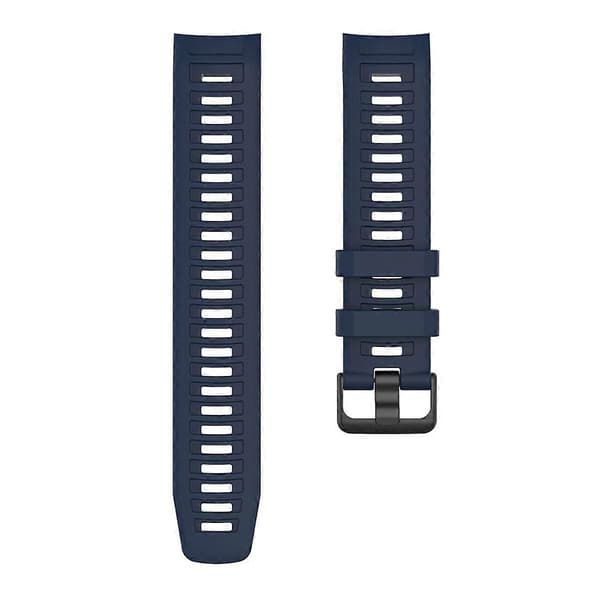 Silikoninen kellon ranneke Garmin Instinct Tactical/Instinct Tide/Instinct 2/Instinct -kelloon mustalla soljella Navy Blue