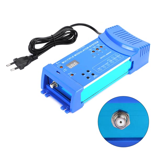 MMS80 Hemmodulator Aluminiumlegering Multipelmoduleringssystem UHF EU-stik 100-240V