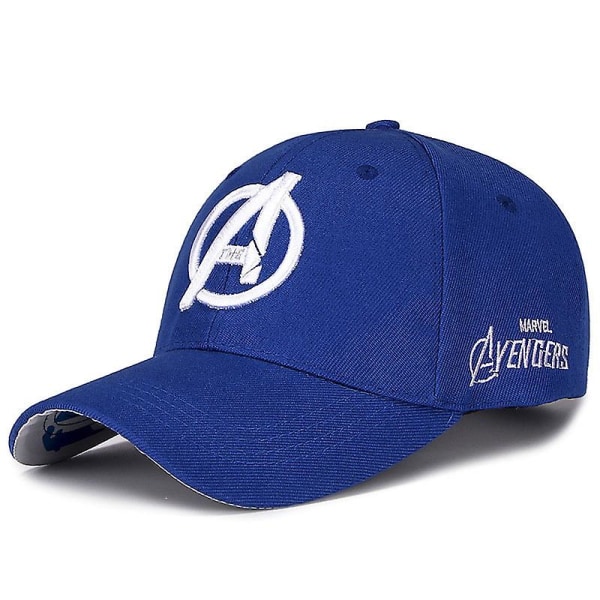 Marvel The Avengers baseballkasket Visirbrim Snapback Sport Hatte Royal Blue