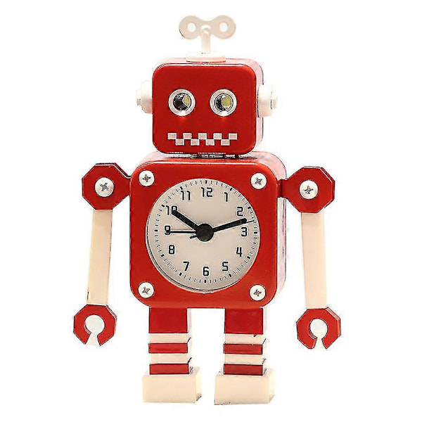 Väckarklocka för barn, robotväckarklocka barn analog väckarklocka Yellow