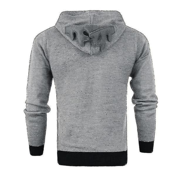Herre Julehettegenser Genser Topper Jul Rudolf Reinsdyr Pullover Sweatshirt Grey 2XL