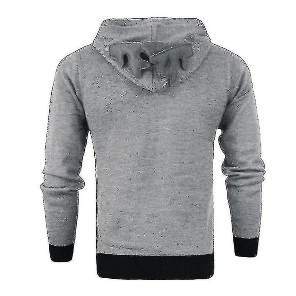 Huvtröja med luva för män, jultema, Rudolph-ren, tröja, pullover Grey 2XL