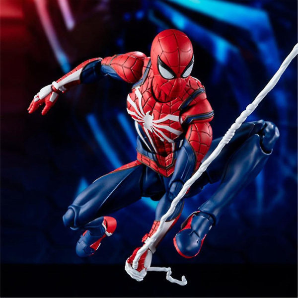 Spiderman Actionfigur Superhjälte Leksak Spel Samlarmodell Dock Dekoration till Skrivbord och Bil