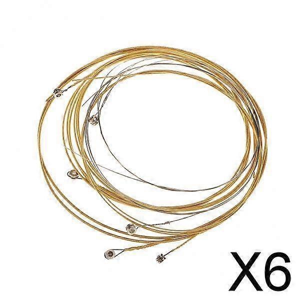 4xSet med 6st 41 tums akustisk gitarrsträng 6 Pcs
