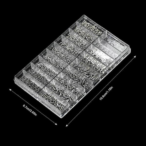 Glasögon Reparationsverktyg Kit 1000st Glasögonskruvar och Mutter Sortiment