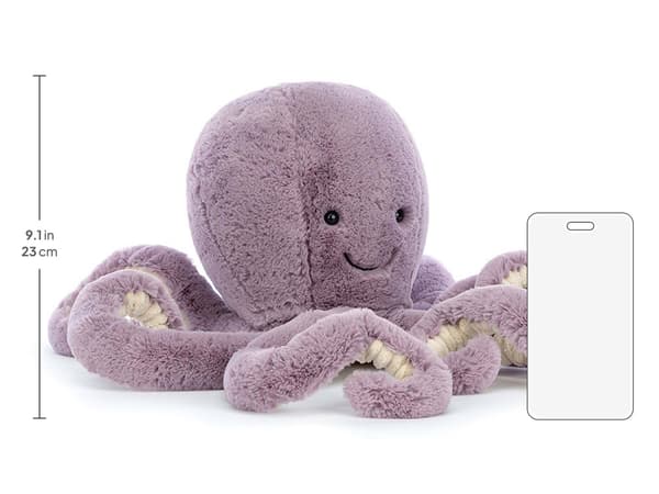 Jellycat Odell Octopus Purple Large Size 23cm