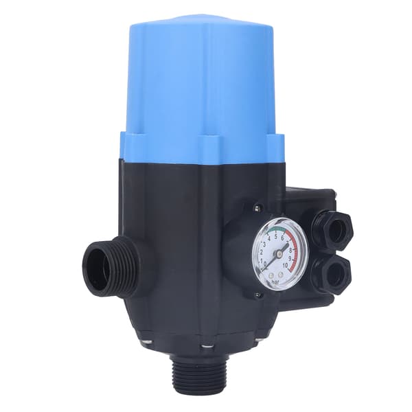 Water Pump Pressure Control Switch Waterproof Adjustable Automatic Blue Electronic Controller 0.75kw 110V-120V
