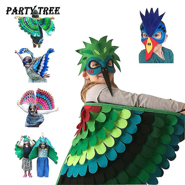 Felt Wings joulupäivä karnevaali pukeutua Wings luova pukeutua lasten koriste W07