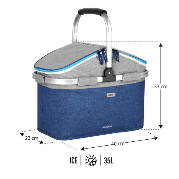 Kjølebag, blå, 35L kapasitet 870