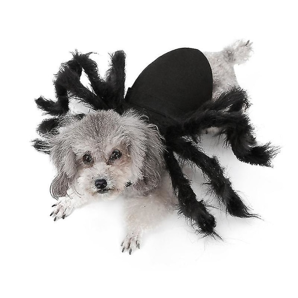 Halloween Pet Hund Katt Kostymer Tyg Svart Söt Fancy Dress Up Liten Hund