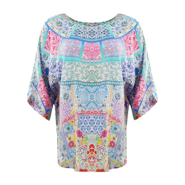 Inoa Dam Martinique Silkblus 10 Flerfärgad Multicoloured 10 UK
