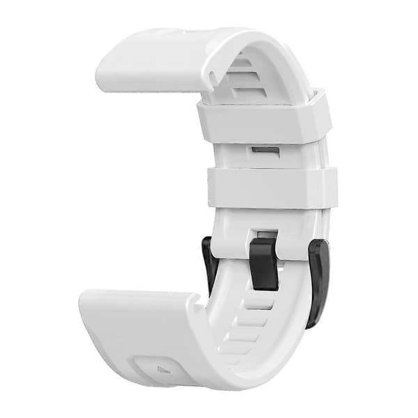 Blød justerbar silikone urrem til Garmin Fenix 7 med spænde Multicolor White