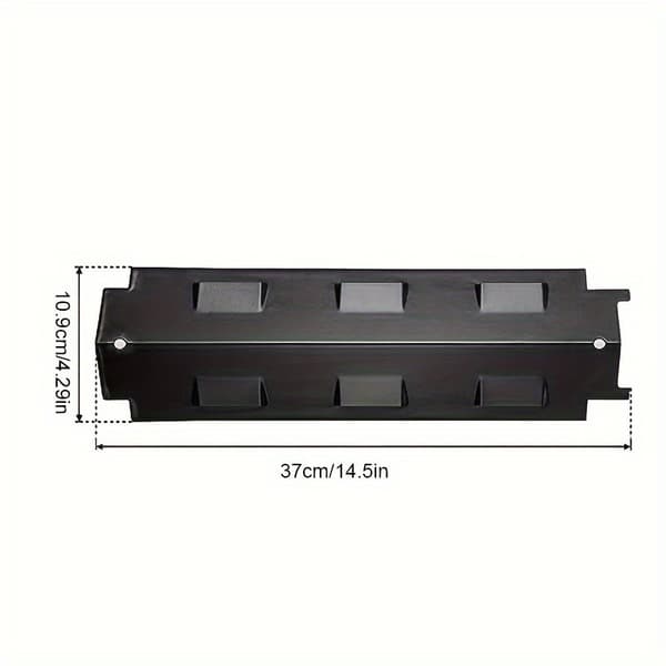 Grillvärmeplattor, 3-pack - Svart