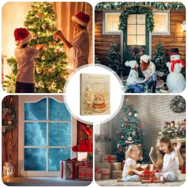 Julekalender 2026 24 dager 2D-adventskalender i akryl