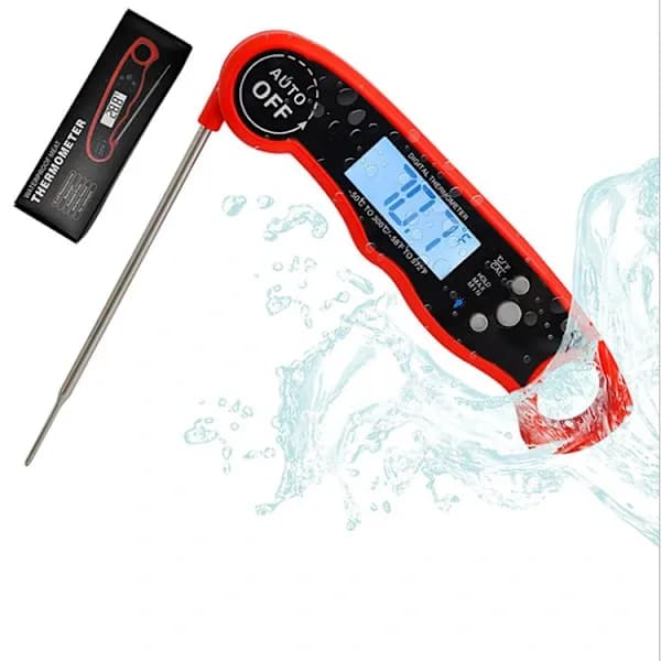 Ambidextrous Backlit Professional Digital Meat Thermometer with Instant Read