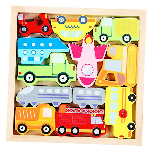 2x 3D Pussel-Jigsaw-Blockspel Förskoleinlärningsleksakspresenter För Barn