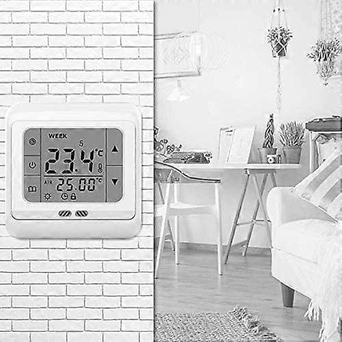 Digital rumstermostat LCD-pekskärm Golvvärme Vattenvärme Väggmonterad termostat